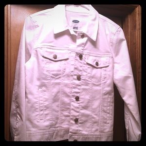 Old Navy white jean jacket